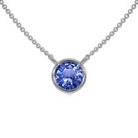 0.45ct Blue Sapphire Necklace - J7604