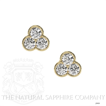 Image of Round Diamond Earrings - 0.46 Ct. - 18K Yellow Gold - #J9464