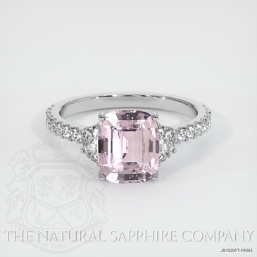 Image of Pink Sapphire Ring - Cushion 2.10 Ct. - Platinum 950 - #JS1020PT,P4363