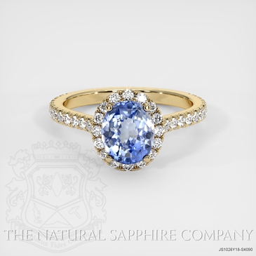 Image of Blue Sapphire Ring - Oval 1.98 Ct. - 18K Yellow Gold - #JS1026Y18,S4090