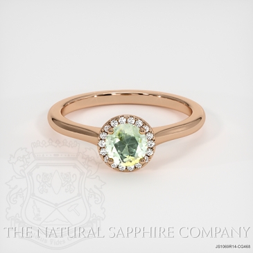 Image of Bi Color Sapphire Ring - Round 0.73 Ct. - 14K Rose Gold - #JS1069R14,CG468