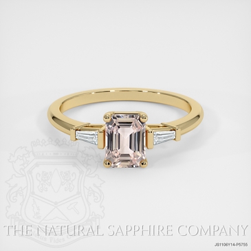 Image of Pink Sapphire Ring - Emerald 1.59 Ct. - 14K Yellow Gold - #JS1106Y14,P5755