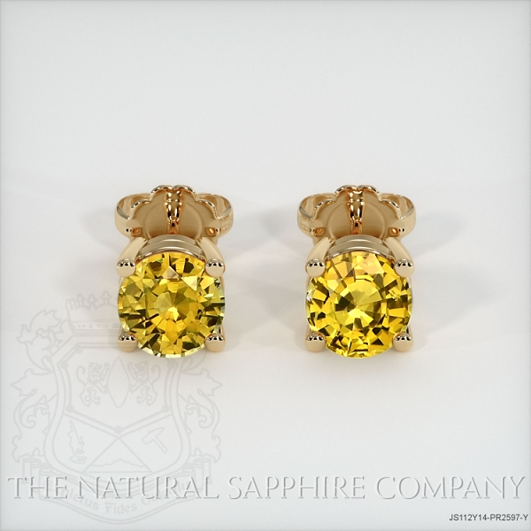Yellow sapphire gold earrings online