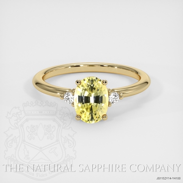 Image of Yellow Sapphire Ring - Oval 1.33 Ct. - 14K Yellow Gold - #JS1152Y14,Y4100