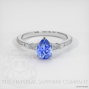 Image of Blue Sapphire Ring - Pear 1.81 Ct. - Platinum 950 - #JS1167PT,B16409