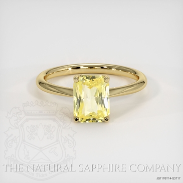 Image of Yellow Sapphire Ring - Radiant 3.03 Ct. - 14K Yellow Gold - #JS1170Y14,S3717