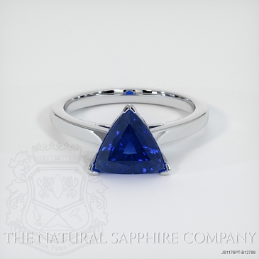 Image of Blue Sapphire Ring - Trillion 2.33 Ct. - Platinum 950 - #JS1176PT,B12789