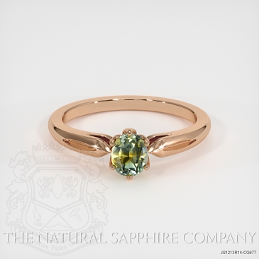 Image of Bi Color Sapphire Ring - Oval 0.61 Ct. - 14K Rose Gold - #JS1213R14,CG677