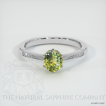 Image of Bi Color Sapphire Ring - Oval 0.81 Ct. - Platinum 950 - #JS1288PT,CG458