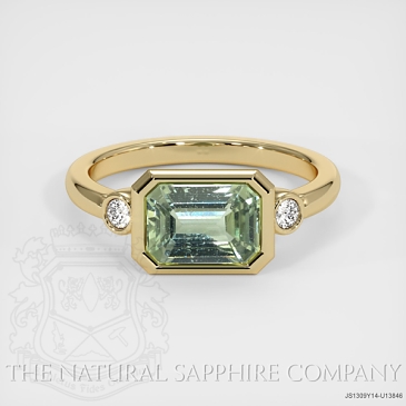Image of Green Sapphire Ring - Emerald 2.05 Ct. - 14K Yellow Gold - #JS1309Y14,U13846