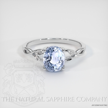 Image of Blue Sapphire Ring - Oval 1.65 Ct. - 18K White Gold - #JS1320W18,B17062