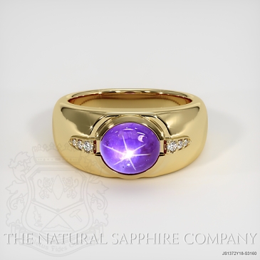 Image of Purple Sapphire Ring - Oval 4.08 Ct. - 18K Yellow Gold - #JS1372Y18,S3160