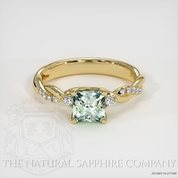 Image of Green Sapphire Ring - Radiant 1.23 Ct. - 14K Yellow Gold - #JS1386Y14,U17368