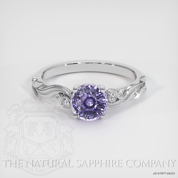 Image of Purple Sapphire Ring - Round 2.24 Ct. - Platinum 950 - #JS1479PT,S4033
