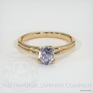 Image of Gray Sapphire Ring - Oval 0.78 Ct. - 18K Yellow Gold - #JS172Y18,U3775