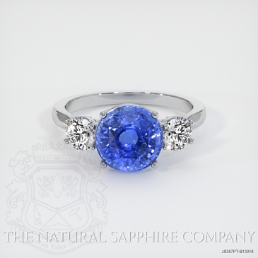 Image of Blue Sapphire Ring - Round 4.01 Ct. - Platinum 950 - #JS387PT,B13018