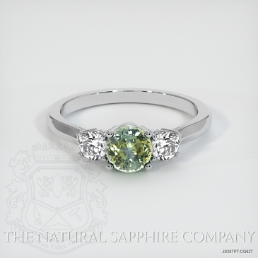 Image of Bi Color Sapphire Ring - Round 1.04 Ct. - Platinum 950 - #JS387PT,CG627