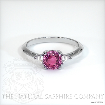 Image of Pink Sapphire Ring - Round 1.56 Ct. - Platinum 950 - #JS389PT,P3638