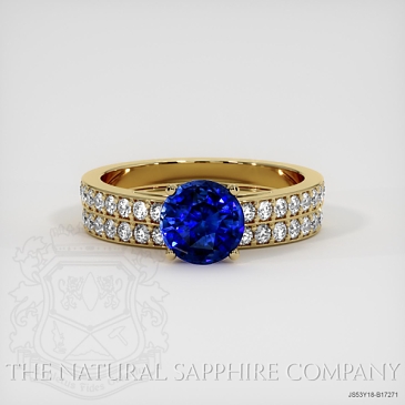 Image of Blue Sapphire Ring - Round 1.62 Ct. - 18K Yellow Gold - #JS53Y18,B17271