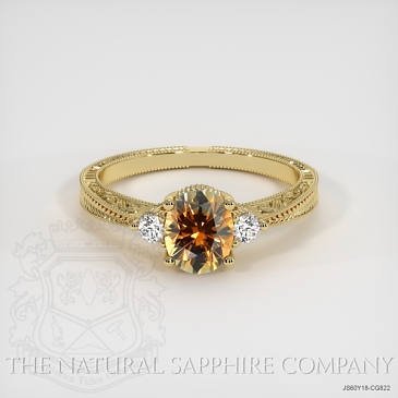 Image of Bi Color Sapphire Ring - Oval 1.18 Ct. - 18K Yellow Gold - #JS60Y18,CG822
