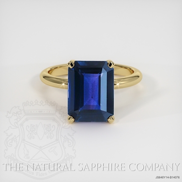 Image of Color Change Sapphire Ring - Emerald 4.51 Ct. - 14K Yellow Gold - #JS648Y14,B14076