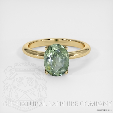 Image of Green Sapphire Ring - Oval 1.72 Ct. - 14K Yellow Gold - #JS648Y14,U10119
