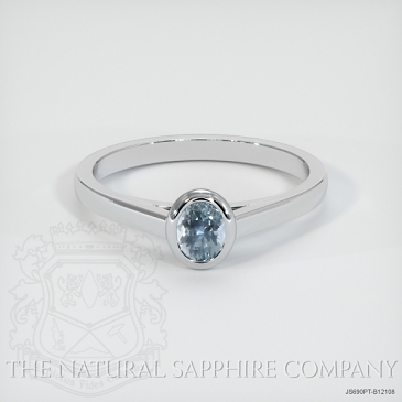 Image of Blue Sapphire Ring - Oval 0.59 Ct. - Platinum 950 - #JS690PT,B12108