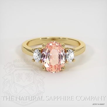 Image of Padparadscha Sapphire Ring - Oval 2.07 Ct. - 14K Yellow Gold - #JS78Y14,S6607