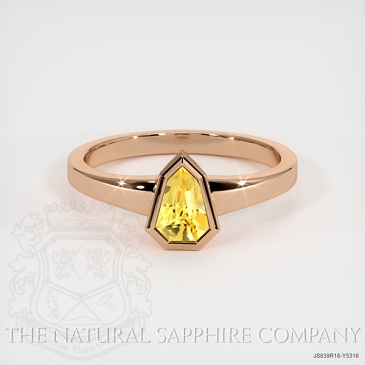 Image of Yellow Sapphire Ring - Fancy 0.68 Ct. - 18K Rose Gold - #JS839R18,Y5316