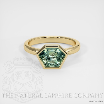 Image of Green Sapphire Ring - Fancy 2.18 Ct. - 14K Yellow Gold - #JS856Y14,U17423