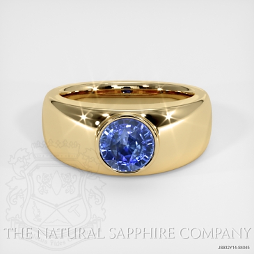 Image of Blue Sapphire Ring - Round 2.03 Ct. - 14K Yellow Gold - #JS932Y14,S4045