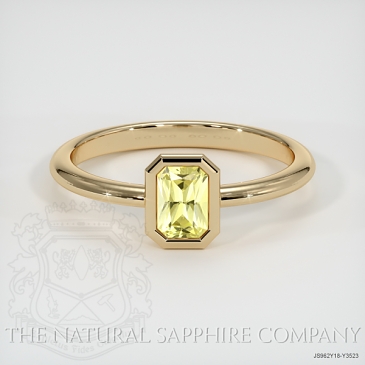 Image of Yellow Sapphire Ring - Radiant 0.88 Ct. - 18K Yellow Gold - #JS962Y18,Y3523