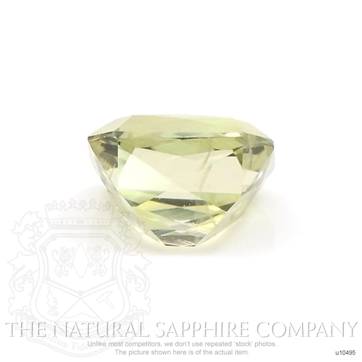 0.674 Carat Yellow Green Sapphire Excellent Cut Round 5 mm Calibrated Heated Loose Stone