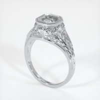 Image of 18K White Gold Ring Setting - #JS12W18