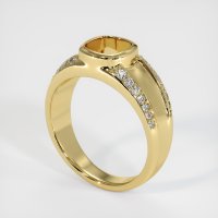 Image of 18K Yellow Gold Pave Diamond Ring Setting - #JS1623Y18
