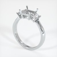 Image of 18K White Gold Ring Setting - #JS395W18